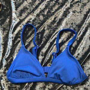 blue bathing suit top